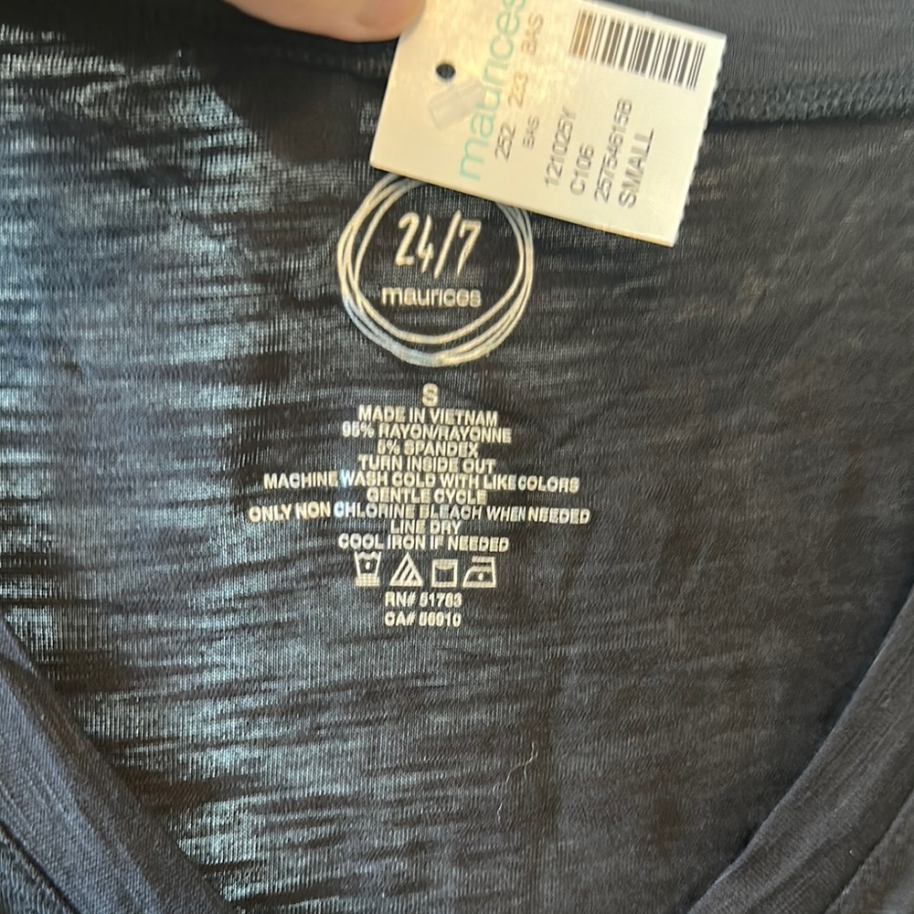 Maurices Black V-Neck Top
